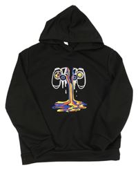 Čierna mikina s ovladačem a kapucňou Shein