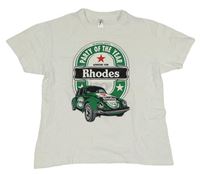 Biele tričko s autom