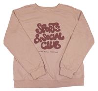 Starorůžová mikina s nápisem Primark