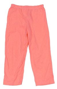 Neónově oranžové pyžamové nohavice Primark