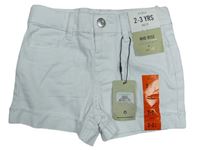 Bílé plátěné kraťasy Denim Co.