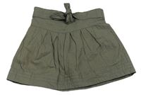 Khaki šušťáková sukňa Tom Tailor
