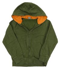 Khaki prepínaci mikina s kapucňou Pep&Co