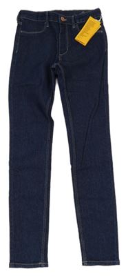 Nové - tmavomodré skinny rifle Denim Co.