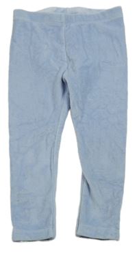 Svetlomodré plyšové legíny Lupilu