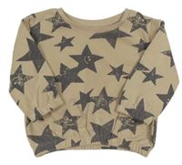 Béžová mikina s hviezdičkami Primark