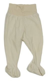 Smetanové fleecové polodupky H&M