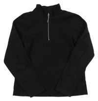 Čierna fleecová funkčná mikina Mountain Warehouse