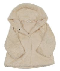 Svetloružová kožušinová podšitá bunda s kapucňou Pep&Co