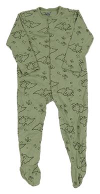 Zelený overal s dinosaury everyday