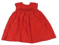 Červené menšestrové šaty Jojo Maman Bébé