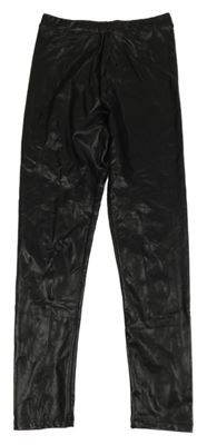 Černé koženkové legíny Matalan