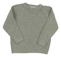 Zelený melírovaný ľahký sveter Primark