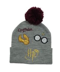 Sivá čapica s obrázkami a bambulí - Harry Potter H&M