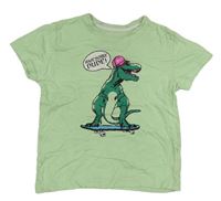 Zelené tričko s dinem Primark