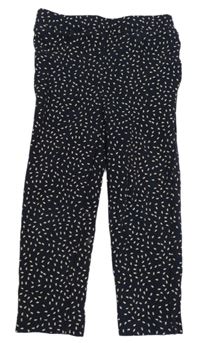 Tmavomodro-smotanové vzorované tregíny Lupilu