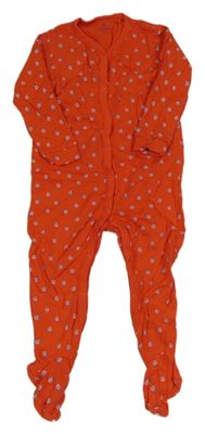 Červený květovaný overal Next