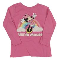 Růžové triko s Minnie 