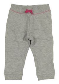 Sivo-ružové tepláky s mašlou C&A