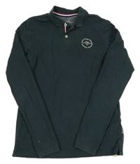Tmavomodré polo triko s potiskem Jack & Jones