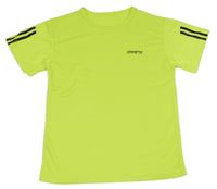 Neonově žluté sportovní tričko s nápisem 