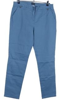 Dámské světlemodré plátěné chino kalhoty 