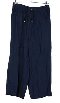 Dámské tmavomodré culottes kalhoty Gina 