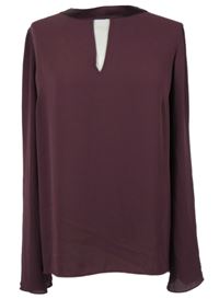 Dámská vínová halenka s průstřihem Warehouse 