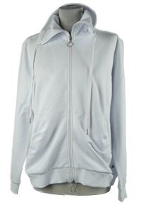 Dámska biela športová prepínaci mikina s golierom Gio Milano