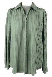 Dámska světlekhaki plisovaná blúzka Amisu