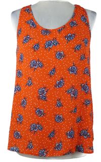 Dámsky červený kvetovaný top Primark