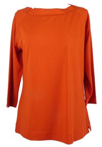 Dámské červené triko s lodičkovým výstřihem 