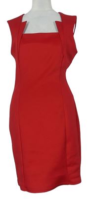 Dámske červené púzdrové šaty New Look