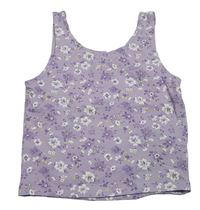 Lila kvetinový crop top George