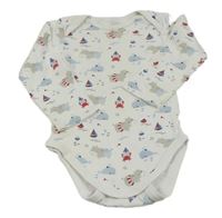 Biele body so zvieratkami zn. C&A