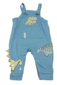 Azurové laclové tepláky s dinosaury George