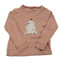 Svetloružové tričko so stromkem M&S