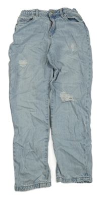 Svetlomodré rifle s vyšúchaním Page one young