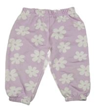 Lila květinové tepláky Ergee