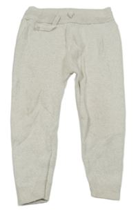 Světlebéžové pletené tepláky Next