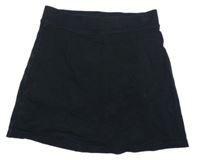 Čierna bavlnená sukňa so všitými kraťasy George