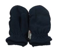 Tmavomodré fleecové funkční rukavice M&S