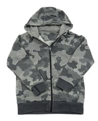 Sivá army prepínaci mikina s kapucňou Nutmeg