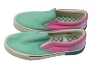 Tyrkysovo-růžové plátěné boty TU vel.38