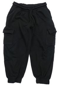 Černé cargo tepláky H&M