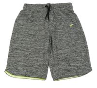 Čierno-biele melírované športové kraťasy Primark