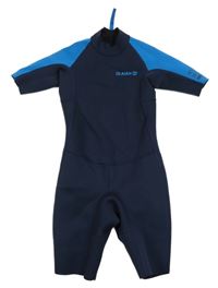 Tmavomodr-světlemodrý neopren Decathlon