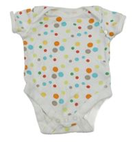Biele body s farebnymi bodky Matalan