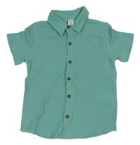 Tyrkysová mušelínová košeľa Dopodopo