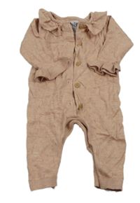 Staroružový vzorovaný úpletový overal s volánikmi F&F